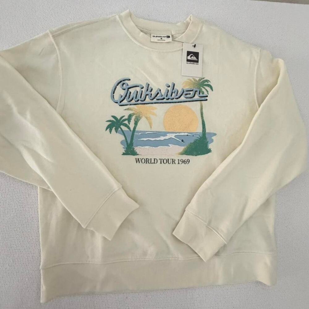 Quiksilver NEW Lightweight Sunset Sweatshirt, Med